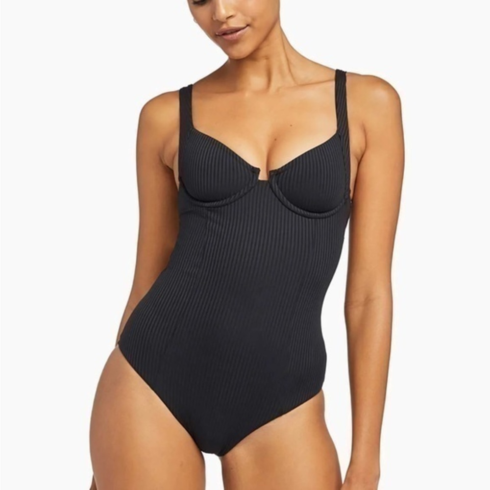 Vitamin A Demi One-Piece Swimsuit in Black Size Extra Large NWT